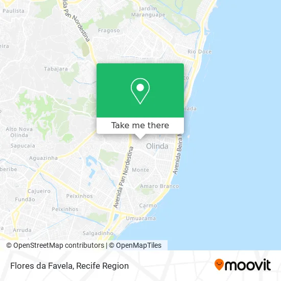Flores da Favela map