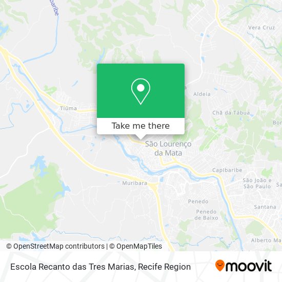 Escola Recanto das Tres Marias map