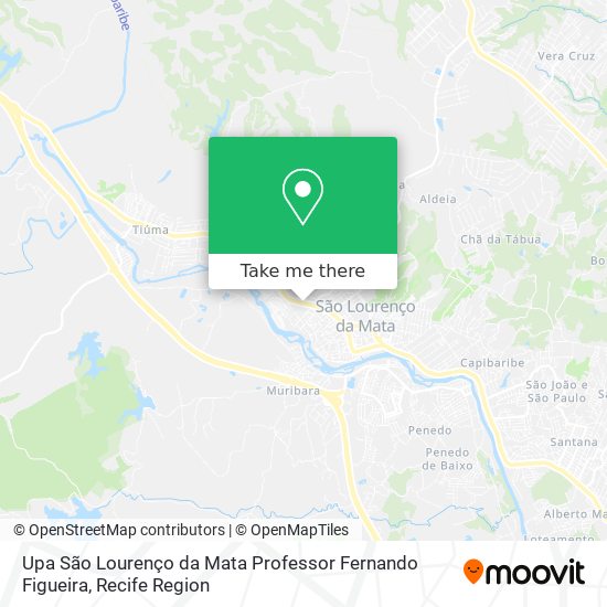 Upa São Lourenço da Mata Professor Fernando Figueira map
