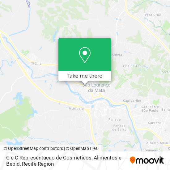 C e C Representacao de Cosmeticos, Alimentos e Bebid map