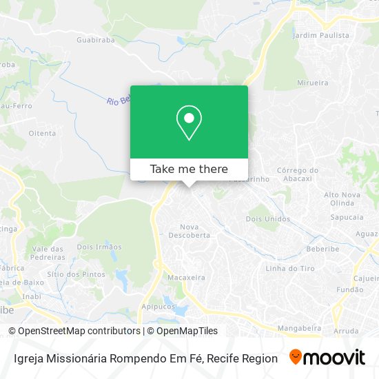 Igreja Missionária Rompendo Em Fé map