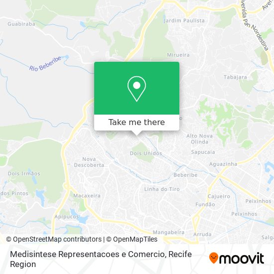 Medisintese Representacoes e Comercio map