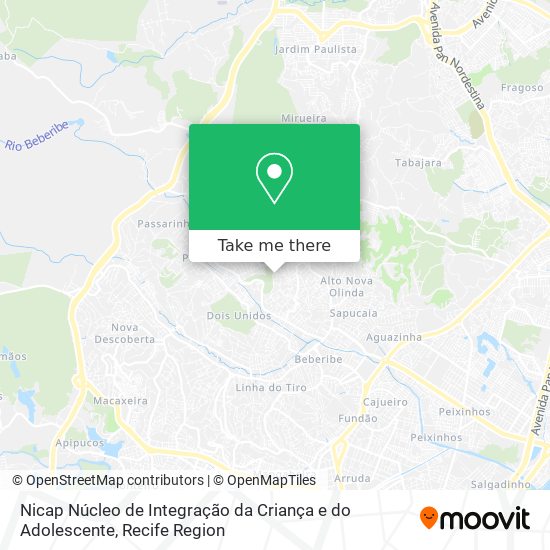 Nicap Núcleo de Integração da Criança e do Adolescente map
