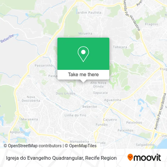 Igreja do Evangelho Quadrangular map