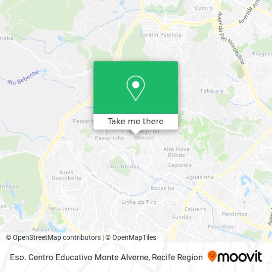 Eso. Centro Educativo Monte Alverne map