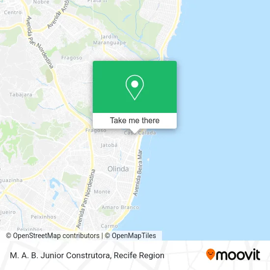 M. A. B. Junior Construtora map