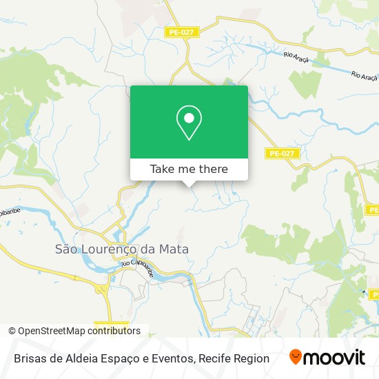 Brisas de Aldeia Espaço e Eventos map