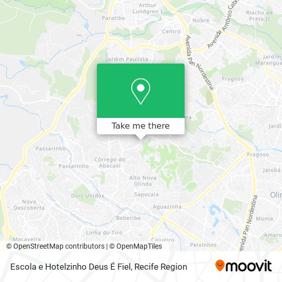 Escola e Hotelzinho Deus É Fiel map