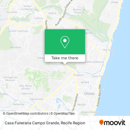Casa Funeraria Campo Grande map