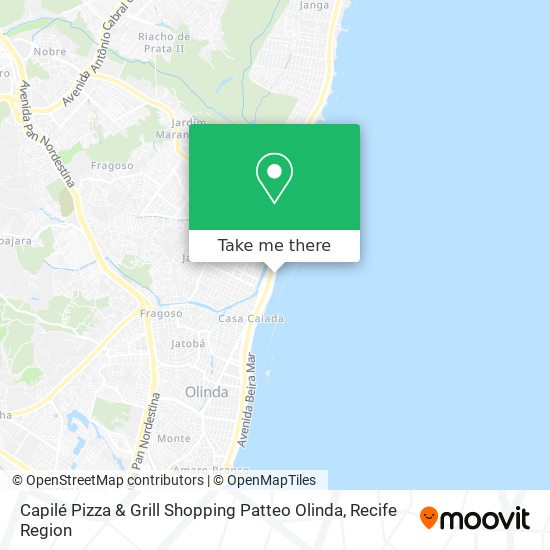 Capilé Pizza & Grill Shopping Patteo Olinda map