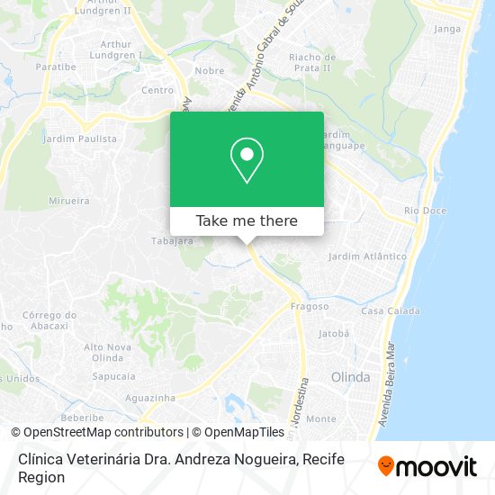 Clínica Veterinária Dra. Andreza Nogueira map