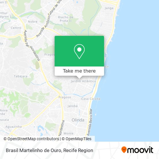 Brasil Martelinho de Ouro map