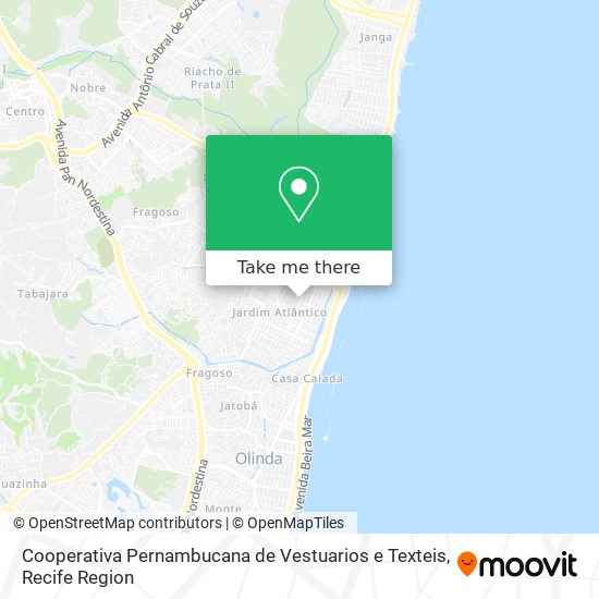 Cooperativa Pernambucana de Vestuarios e Texteis map