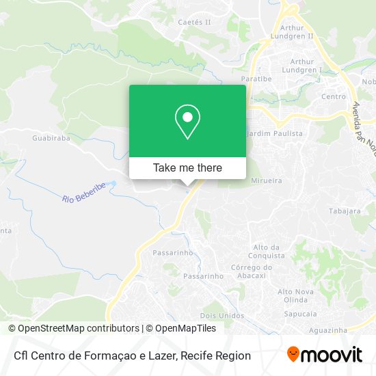 Cfl Centro de Formaçao e Lazer map