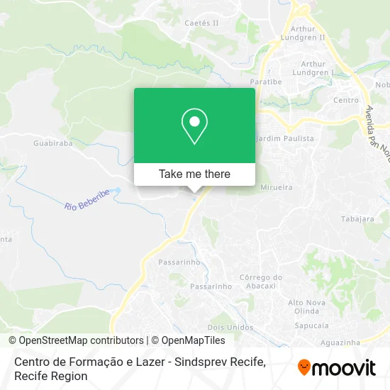 Centro de Formação e Lazer - Sindsprev Recife map