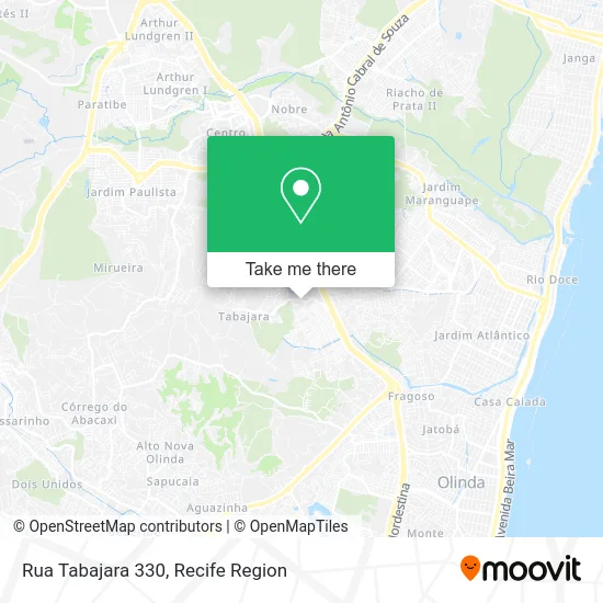 Rua Tabajara 330 map