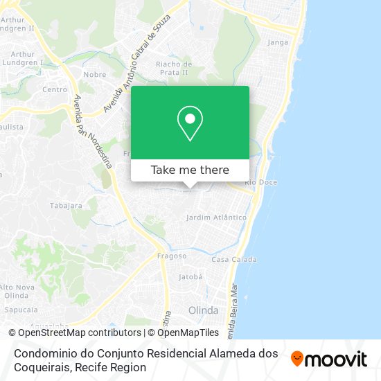 Condominio do Conjunto Residencial Alameda dos Coqueirais map