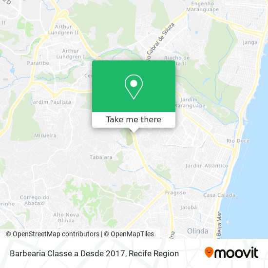 Barbearia Classe a Desde 2017 map