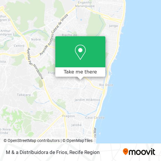 Mapa M & a Distribuidora de Frios