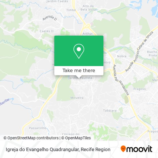 Igreja do Evangelho Quadrangular map