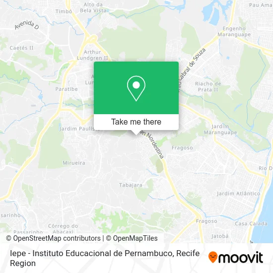Iepe - Instituto Educacional de Pernambuco map