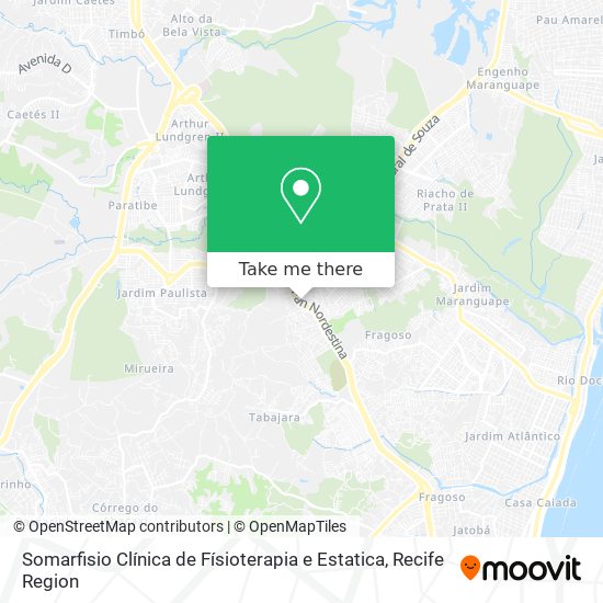 Somarfisio Clínica de Físioterapia e Estatica map
