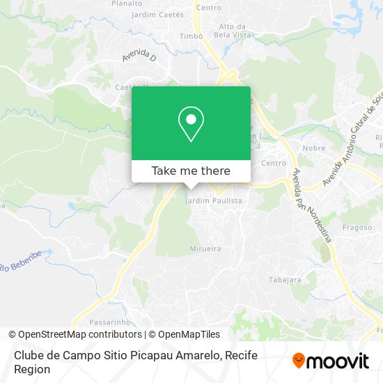 Clube de Campo Sitio Picapau Amarelo map