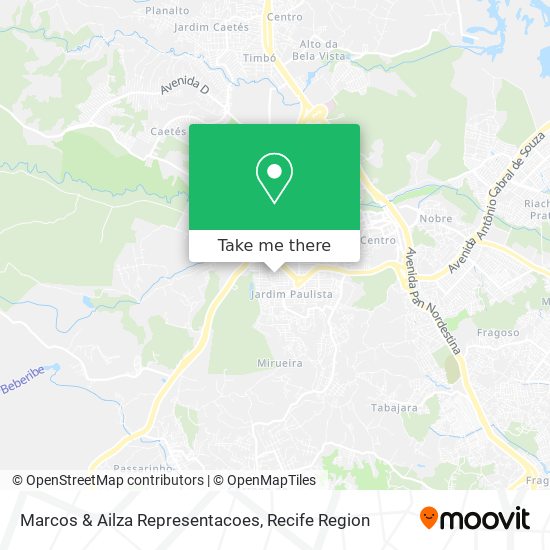 Marcos & Ailza Representacoes map