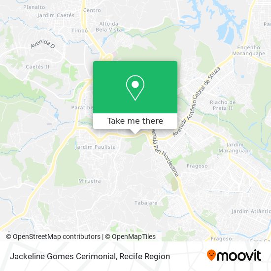 Jackeline Gomes Cerimonial map