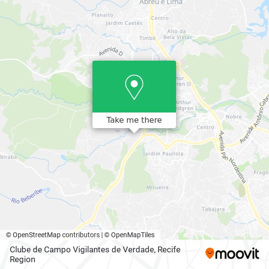 Clube de Campo Vigilantes de Verdade map