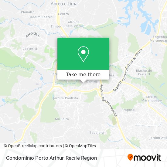 Condomínio Porto Arthur map