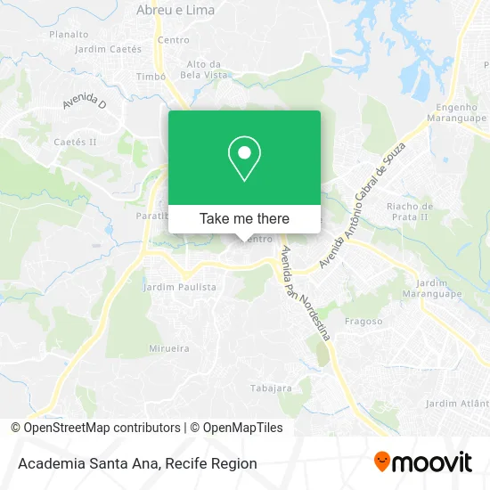 Academia Santa Ana map