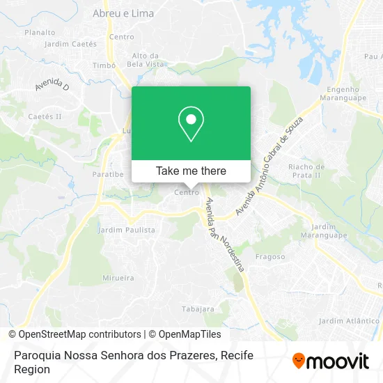 Paroquia Nossa Senhora dos Prazeres map