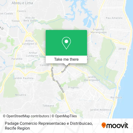 Padage Comercio Representacao e Distribuicao map