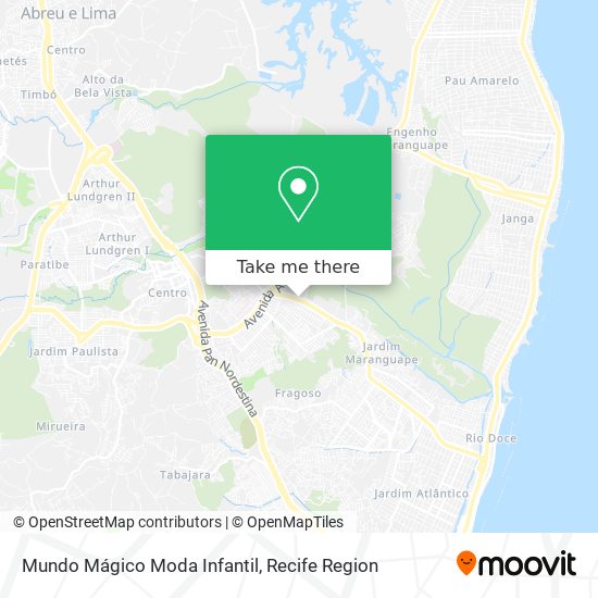 Mundo Mágico Moda Infantil map