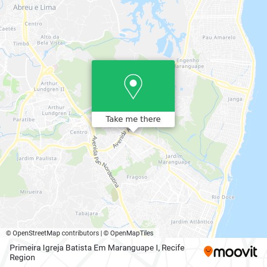 Primeira Igreja Batista Em Maranguape I map
