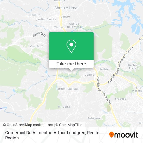 Comercial De Alimentos Arthur Lundgren map