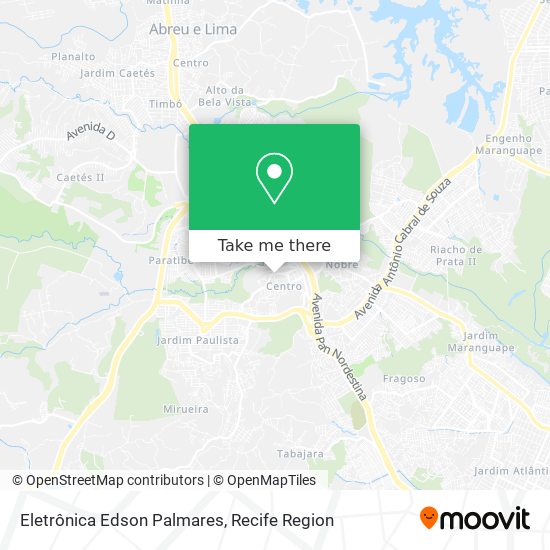 Eletrônica Edson Palmares map