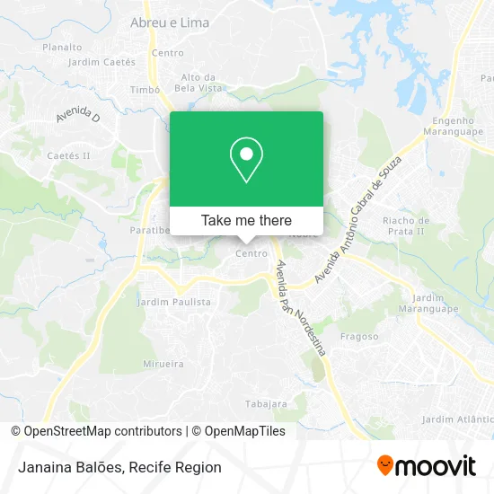 Janaina Balões map