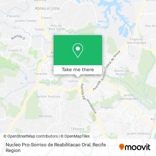 Nucleo Pro-Sorriso de Reabilitacao Oral map