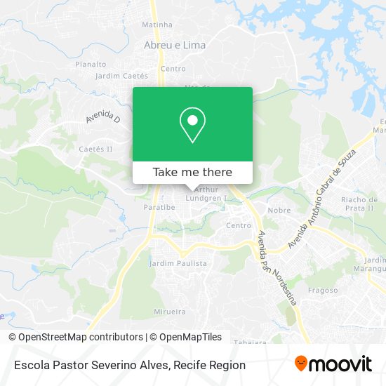 Escola Pastor Severino Alves map