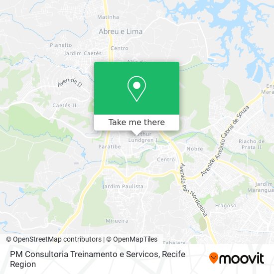 PM Consultoria Treinamento e Servicos map