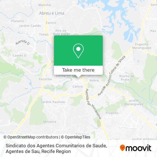 Sindicato dos Agentes Comunitarios de Saude, Agentes de Sau map
