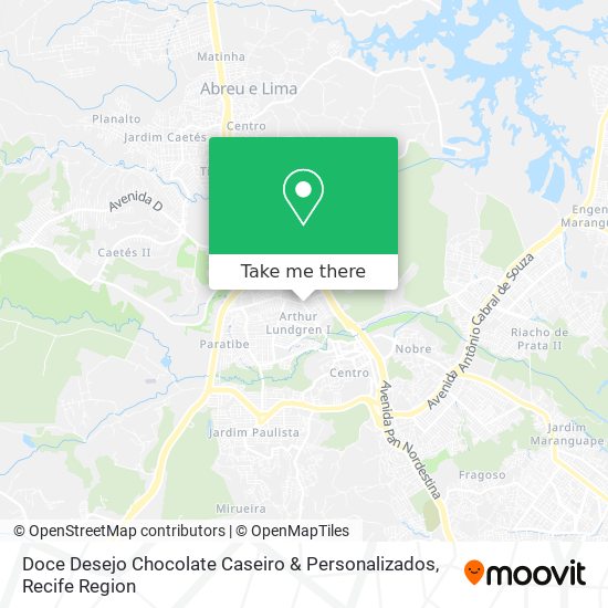 Doce Desejo Chocolate Caseiro & Personalizados map