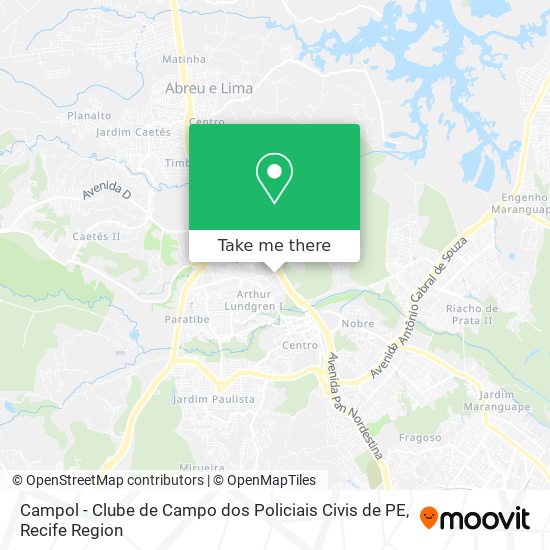 Campol - Clube de Campo dos Policiais Civis de PE map