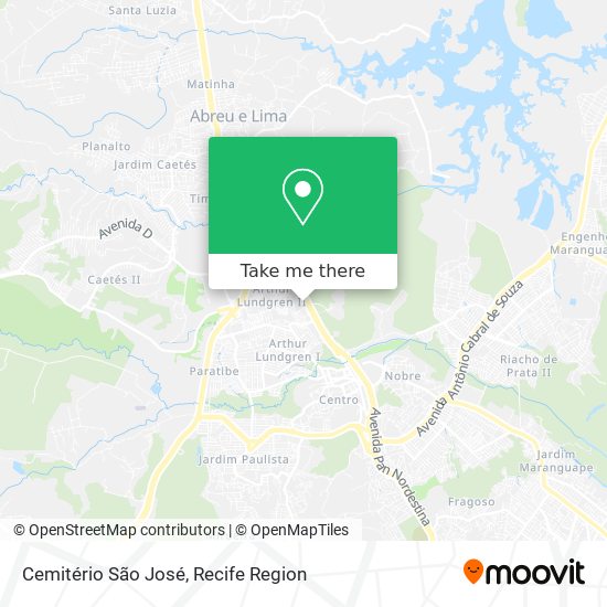 Cemitério São José map