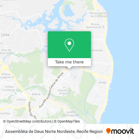 Assembléia de Deus Norte Nordeste map