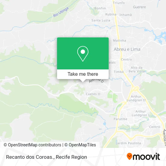 Recanto dos Coroas. map