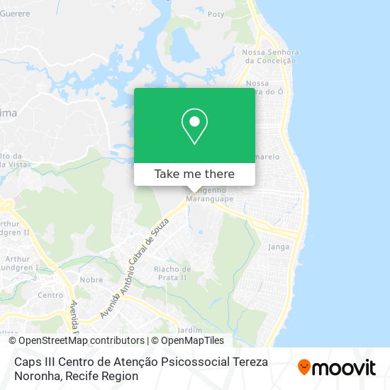 Caps III Centro de Atenção Psicossocial Tereza Noronha map