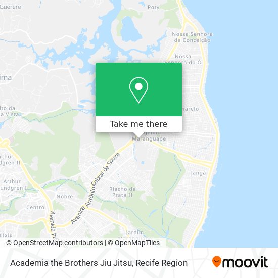 Academia the Brothers Jiu Jitsu map